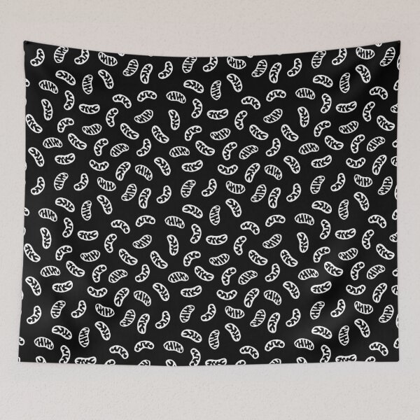 Item preview, Mitochondria - White on Black designed and sold by Hodgepodge Bricolage.