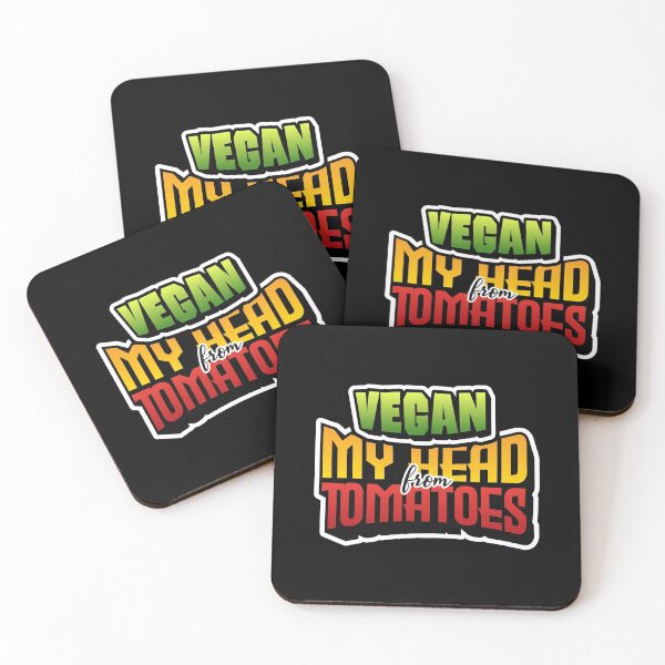 Item preview, Vegan From My Head Tomatoes, Vegetarian Men Gift Vegan Women Gifts designed and sold by KOURCHAL ART.