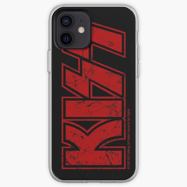 Kiss the Band logo red iPhone Soft Case