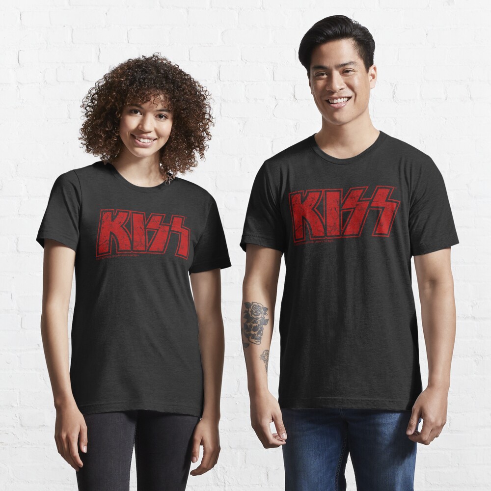 Discover Kiss the Band logo red | Essential T-Shirt 