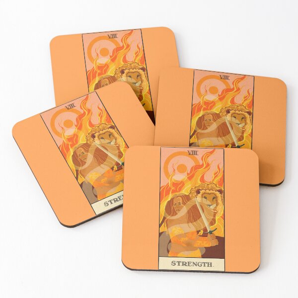 Artikelvorschau, LEO / STRENGTH TAROT CARD. entworfen und verkauft von idrawthings23.