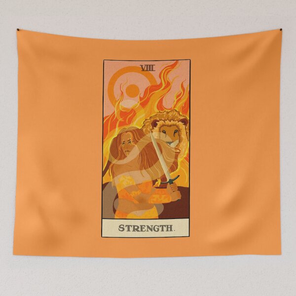 Item preview, LEO/ STRENGTH TAROT CARD. designed and sold by idrawthings23.