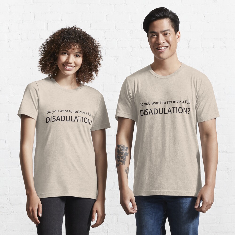 The Office - Disadulation (Light Colors) Essential T-Shirt for Sale by  Cammerel Dixon | Redbubble