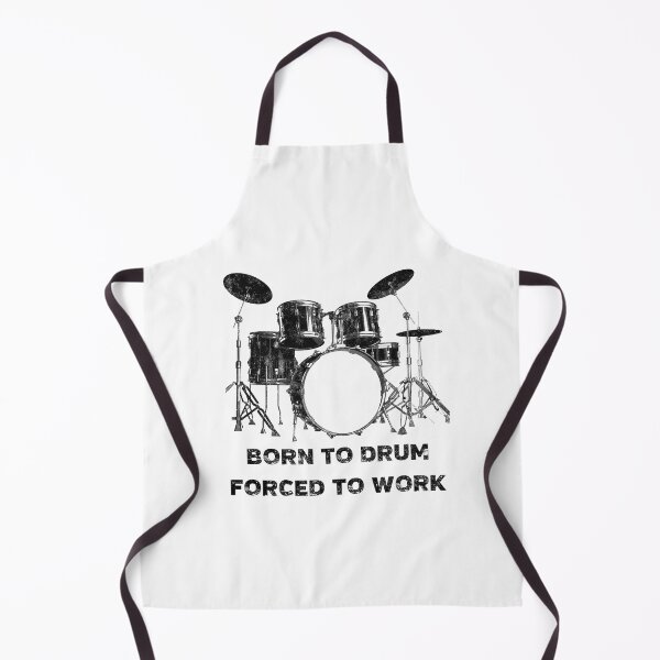 Item preview, Born To Drum Forced To Work Funny Drummer Drums designed and sold by artworkbyrihen.