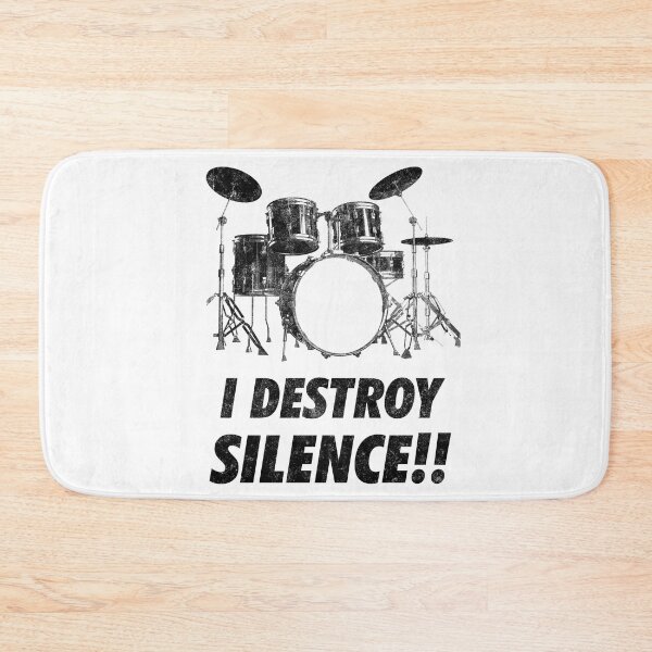 Item preview, I Destroy Silence Funny Drummer Drums designed and sold by artworkbyrihen.