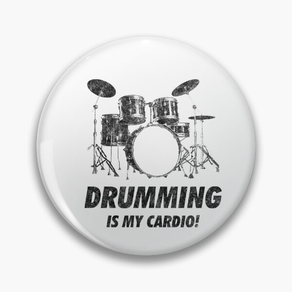 Item preview, Drumming Is My Cardio Funny Drummer Drums designed and sold by artworkbyrihen.