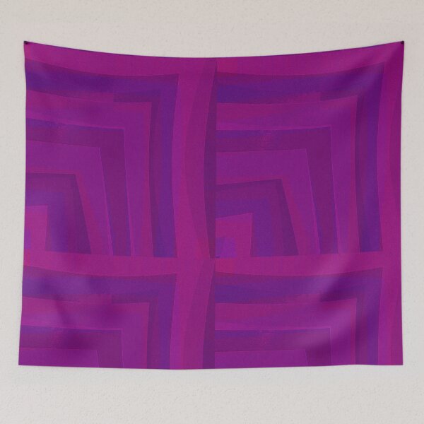 Item preview, Dark Magenta to purple through lilac in curves and angulated lines designed and sold by OSG369.