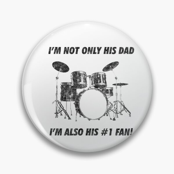 Item preview, I'm Not Only His Dad Im Also Number 1 Fan Funny Drumming designed and sold by artworkbyrihen.
