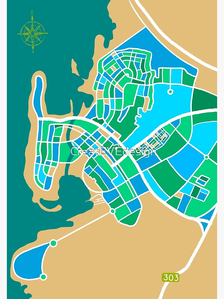 Artistic map of KAUST, King Abdullah University of Science and ...