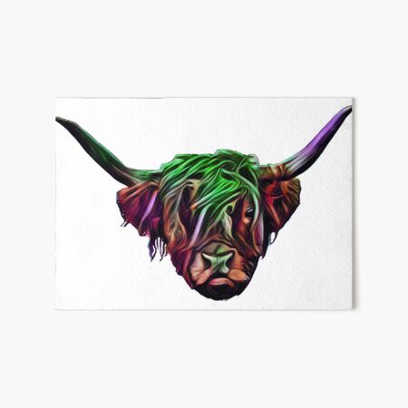 Highland Cow Design - Wall Art Art Board Print