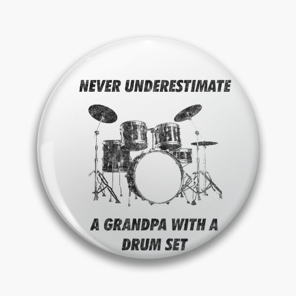 Item preview, Never Underestimate A Grandpa With A Drum Set Funny Drumming designed and sold by artworkbyrihen.