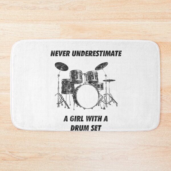 Item preview, Never Underestimate A Girl With A Drum Set Funny Drumming designed and sold by artworkbyrihen.
