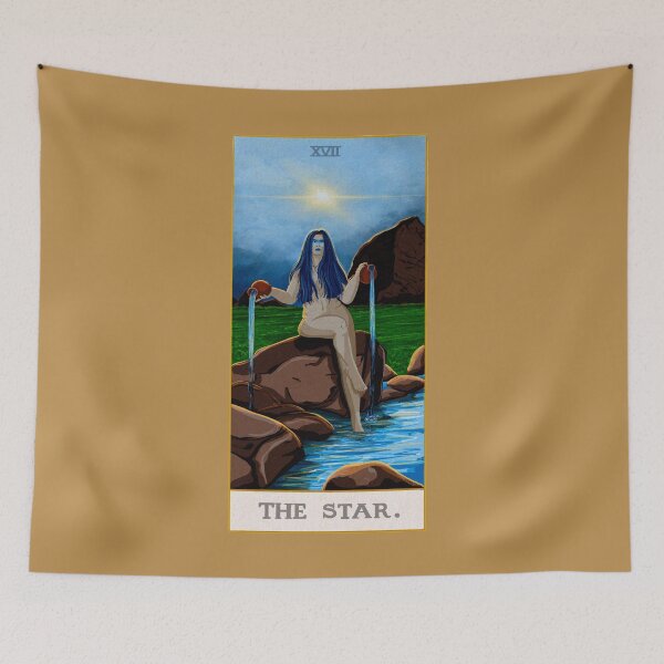 Item preview, AQUARIUS/ THE STAR TAROT CARD. designed and sold by idrawthings23.
