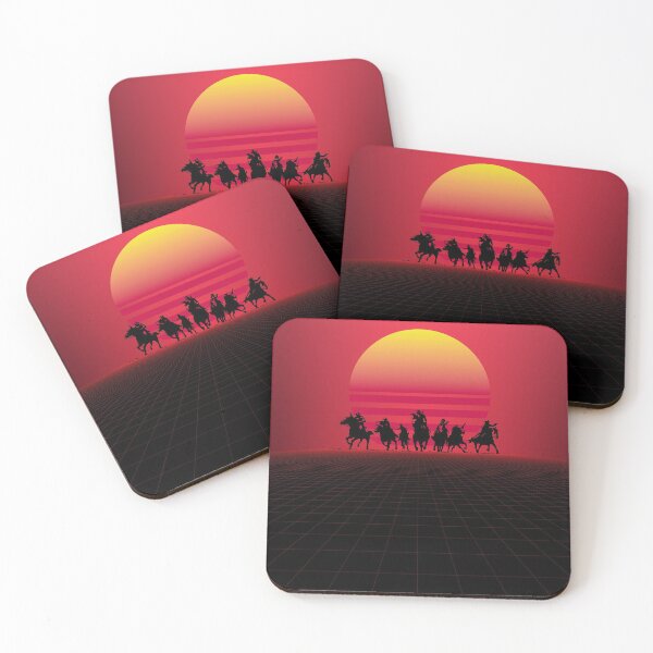 Item preview, Western horseman in synth-wave style designed and sold by jorgehardt.