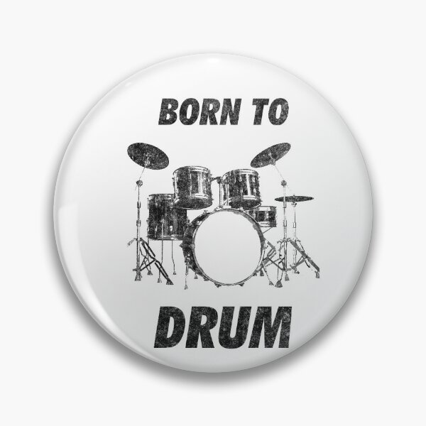 Item preview, Born To Drum Funny Drum Set designed and sold by artworkbyrihen.
