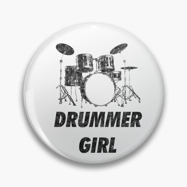 Item preview, Drummer Girl Funny Drum Set designed and sold by artworkbyrihen.