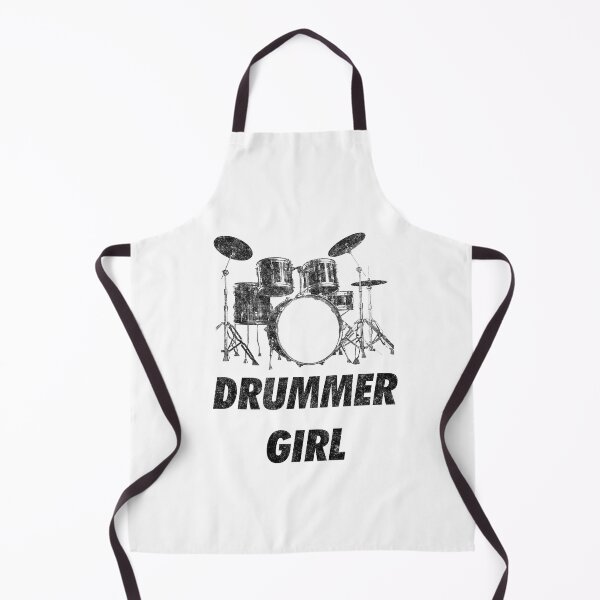 Item preview, Drummer Girl Funny Drum Set designed and sold by artworkbyrihen.