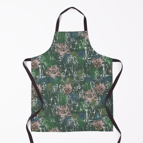 Item preview, green floral with ladies designed and sold by Lara Wolf.