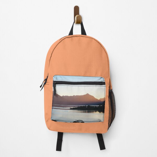 Item preview, Serene Sunset Silhouette Hues at Lake Te Anau, New Zealand designed and sold by yappei.