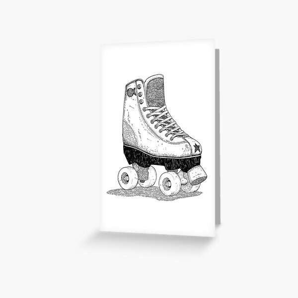 Roller Skate Greeting Cards Redbubble