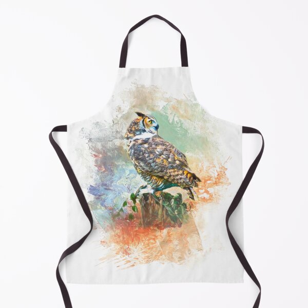 Item preview, Colorful Great Horned Owl designed and sold by RockCreek.