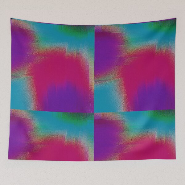 Item preview, Turquoise Magenta to purple lilac in curves and angulated lines designed and sold by OSG369.