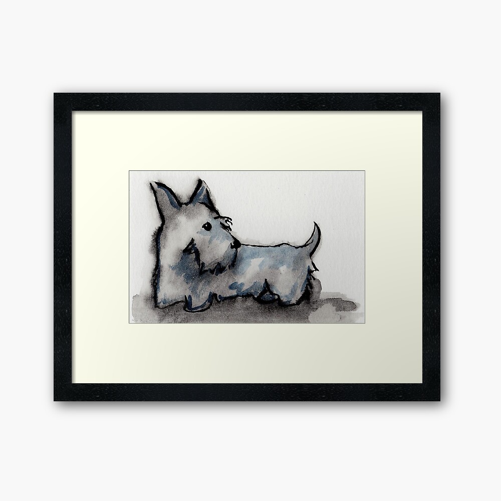 "Scottie Dog" Framed Art Print by archyscottie Redbubble