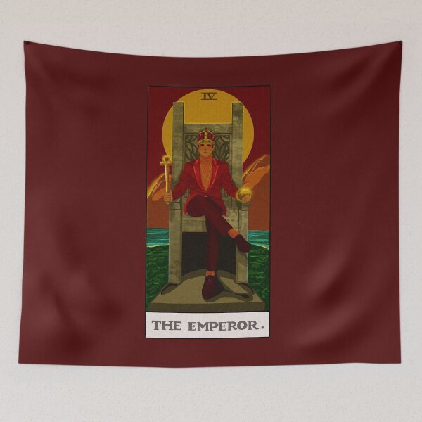 Item preview, ARIES/ THE EMPEROR TAROT CARD. designed and sold by idrawthings23.