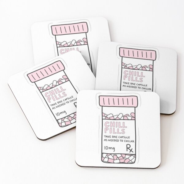 Item preview, chill pills sticker designed and sold by harshbx.