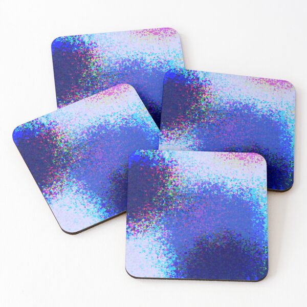 Item preview, shiny blue white pink mosaic pattern designed and sold by OSG369.