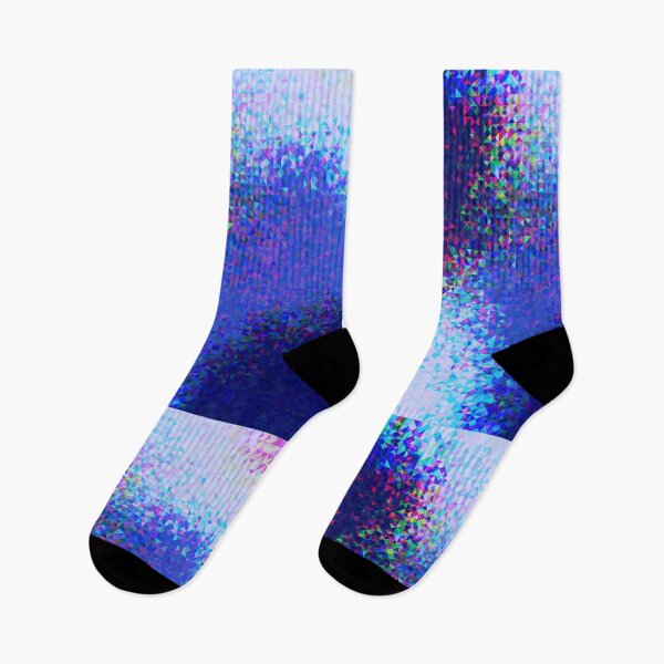Item preview, shiny blue white pink mosaic pattern designed and sold by OSG369.