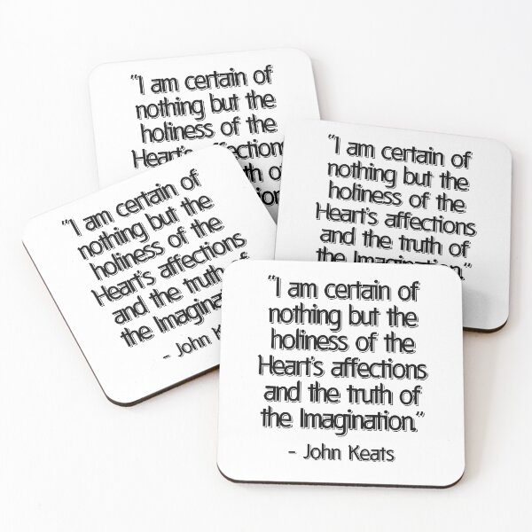 Item preview, John Keats Quote designed and sold by EvolutionWisdom.