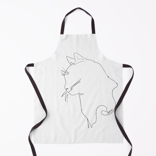 Item preview, Cat Side Face Lineart Black designed and sold by OrianArtistic.