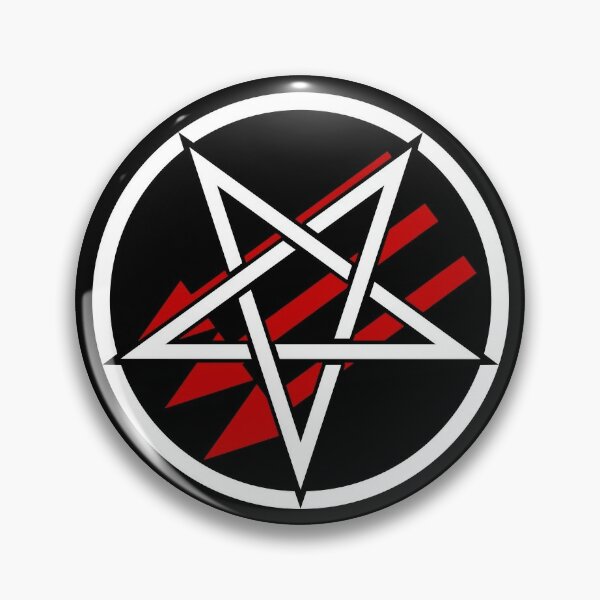 Satanic Antifascism - Basic Red & Black Pin