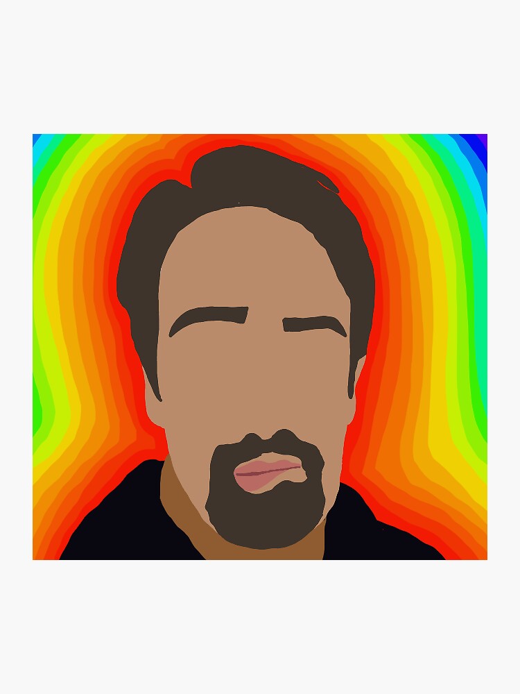 Lin Manuel Miranda Biting Lip Sticker By Eden Franco Redbubble