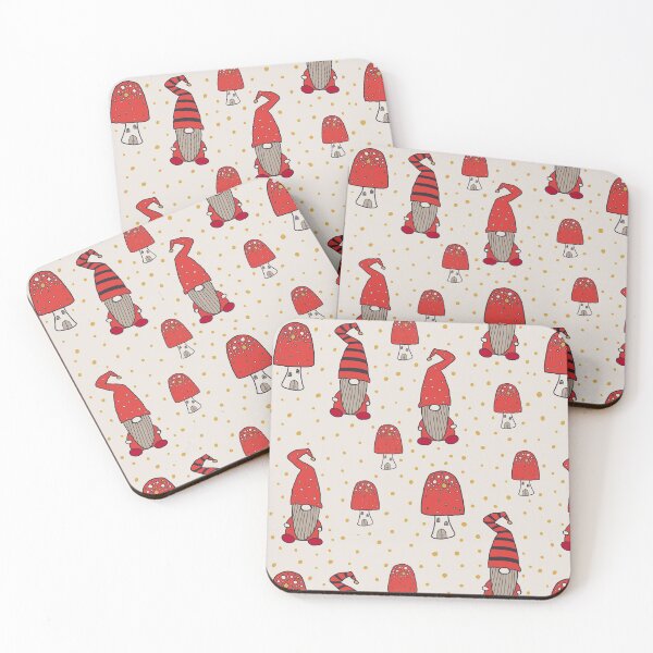 Item preview, Gnomes and mushrooms pattern and sticker pack designed and sold by JokeGysen.