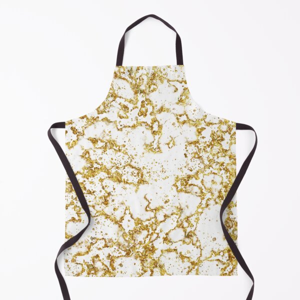 Item preview, Gold White Marble Confetti designed and sold by art-in-a-bottle.