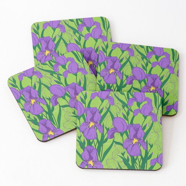 Item preview, Iris Floral Vintage Pattern Flower Garden Plant Irises Blossom Gardening Lovers designed and sold by TopTeeShop.