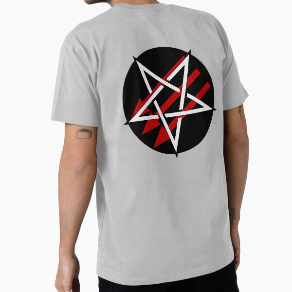 Satanic Antifascism - Basic Red & White Premium T-Shirt