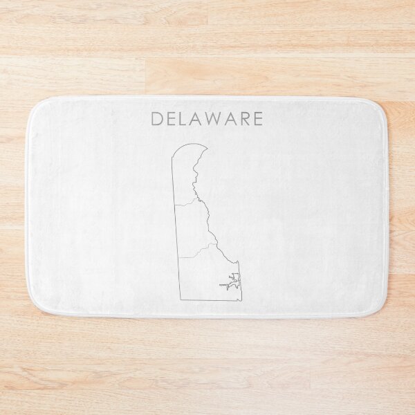 Item preview, Delaware Silver State Counties Map designed and sold by Alo.