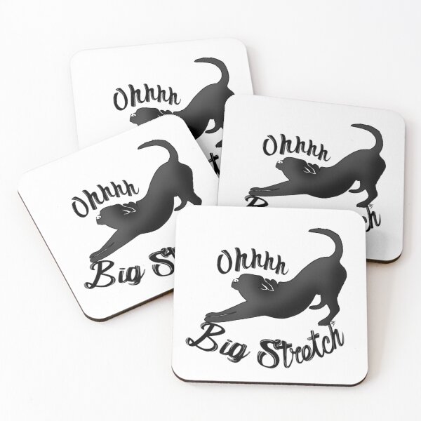 Item preview, Ohhh Big Stretch (black dog) designed and sold by KayyArkham.