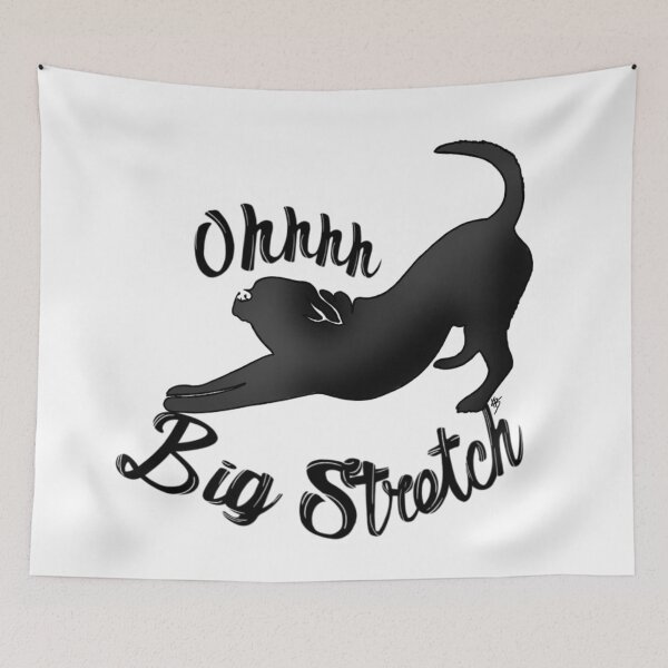 Item preview, Ohhh gran estiramiento (perro negro) designed and sold by KayyArkham.