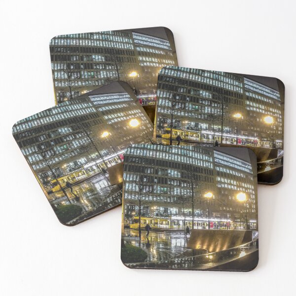 Item preview, A Dark Wet Winter's Night on St Peter's Square Manchester designed and sold by SarahStephensPh.