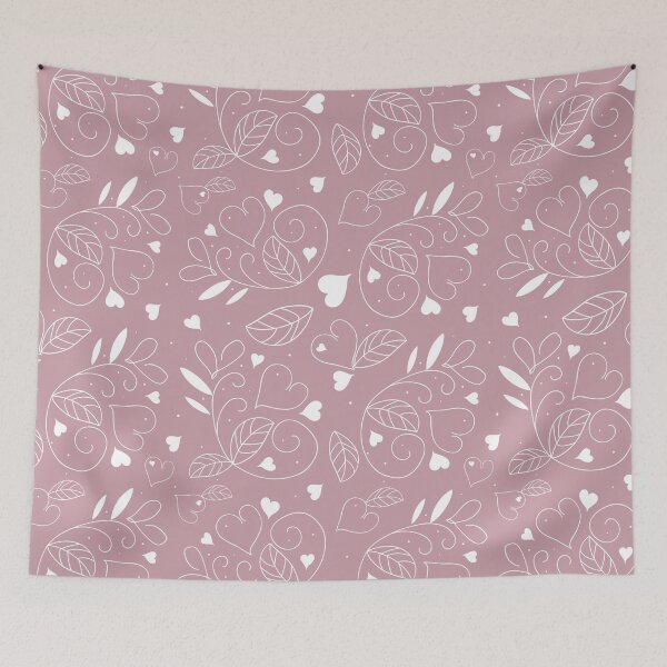 Item preview, White Hearts (Pink) designed and sold by Inktopia-Art.