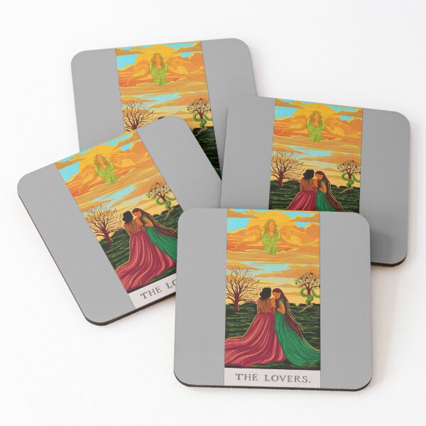 Item preview, GEMINI/ THE LOVERS TAROT CARD  designed and sold by idrawthings23.