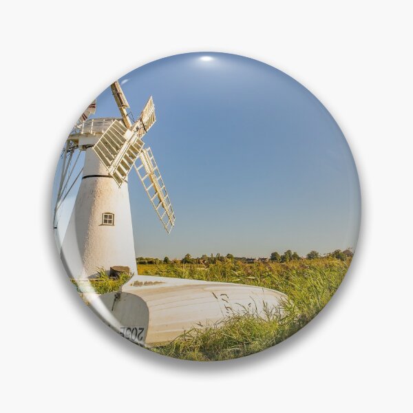Item preview, Day boats upside down on the riverbank with Thurne Mill in the background designed and sold by yackers1.