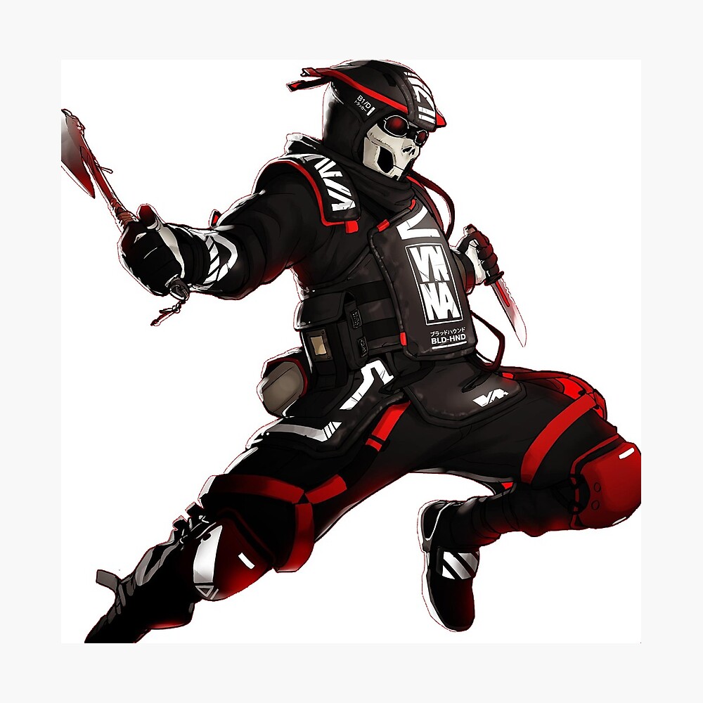 Apex Legends Bloodhound Season 6 No Background Metal Print By Memereview Redbubble