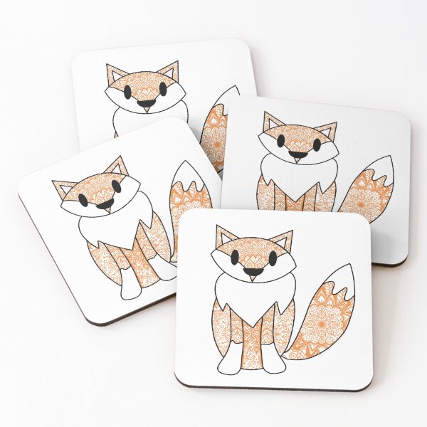 Artikelvorschau, Fox Mandala entworfen und verkauft von BlushRoseCo.