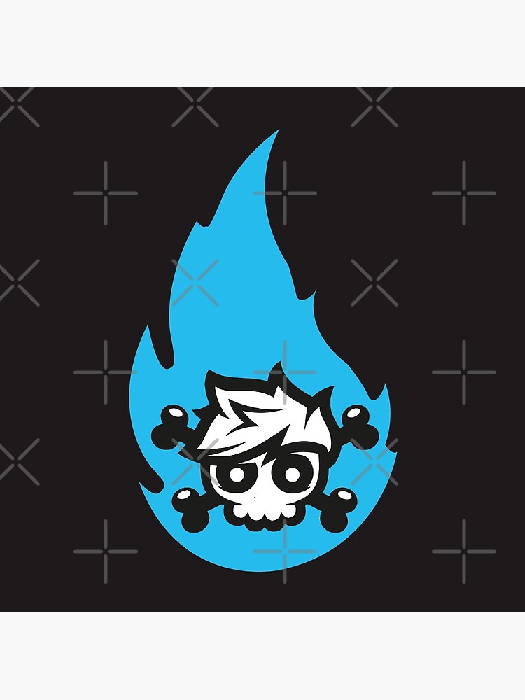 "Crainer Blue Flame" Clock by moatazes | Redbubble