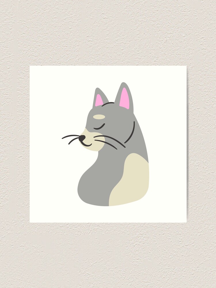 Premium Vector  Cute grey kitten with pink heart.fun vector cartoon meow  cat drawing.i love cats icon. kawaii animal